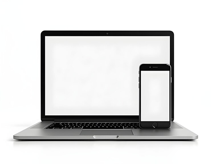 una computadora portátil negra con una pantalla blanca que dice que la pantalla está apagada