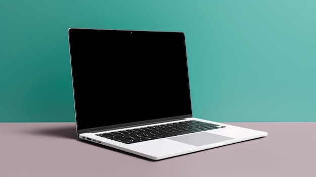 Una computadora portátil con una pantalla negra que dice macbook pro.