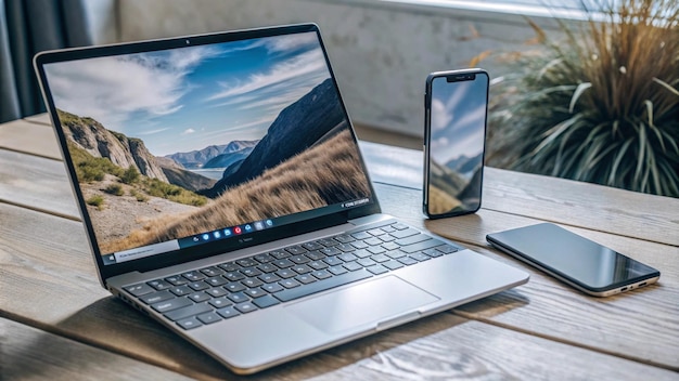 una computadora portátil con una pantalla que dice Samsung en ella