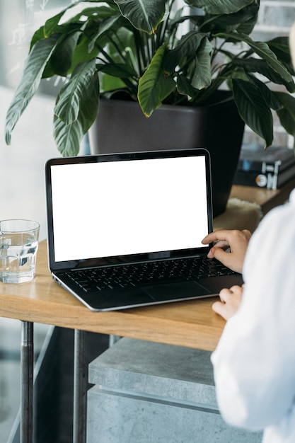 Computermodell für Online-Meeting-Bürofrauen