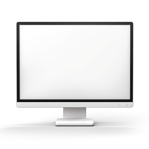 Computermonitor-Symbol Flachvektor-Illustration Isoliert auf einem einfachen Hintergrund