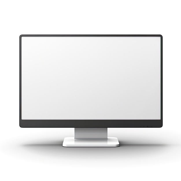 Computermonitor-Symbol Flachvektor-Illustration Isoliert auf einem einfachen Hintergrund