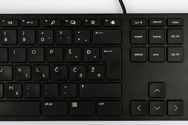 Computertastatur und SymbolInformationsmedium für die KommunikationLaptop-Tastatur zum Tippen neu