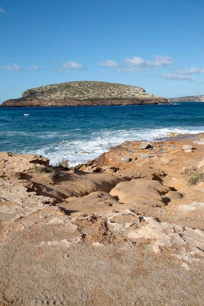 Comte-Strand auf Ibiza, Spanien