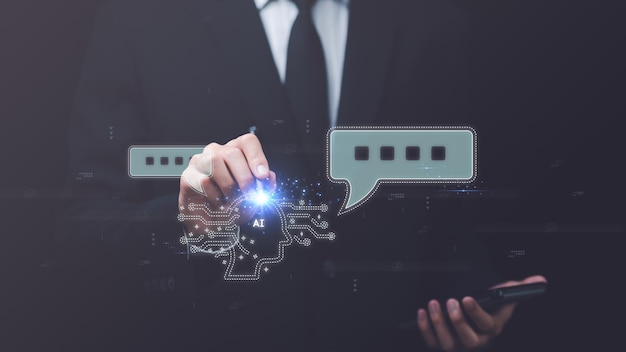 Comunicación e interacción con la tecnología Chatbot Chat con IA Aprendizaje AI y Artificia