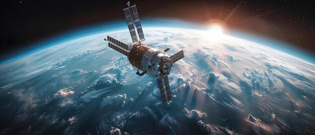 Comunicações por satélite orbitais de sinfonia sobre a Terra Conceito Exploração espacial Tecnologia de satélites Sistemas de comunicação de órbita Earth39s Descobertas astronômicas