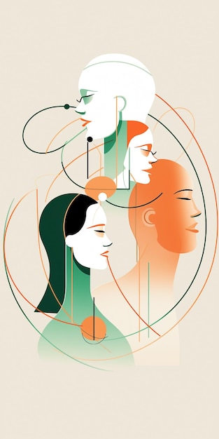 Comunidad multicultural de mentes diversas que trabajan en equipo