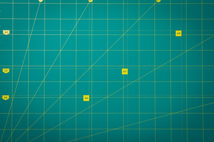 Foto conceito de acessórios para tapete de corte de patchwork