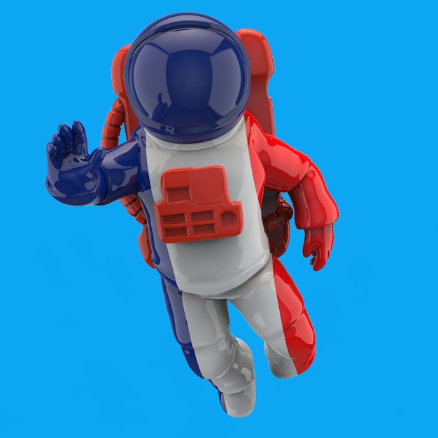 Conceito de astronauta - ilustração 3d