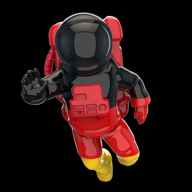 Conceito de astronauta - ilustração 3D