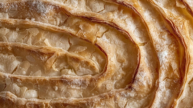 Conceito de bolinho de padaria de café da manhã de pastelaria Desenho de fundo de bandeira