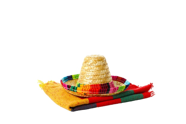 Conceito de cinco de mayo isolado no fundo branco