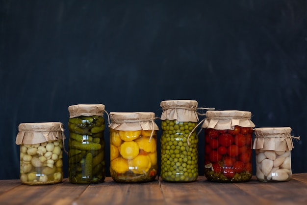 Foto conceito de comida fermentada saudável