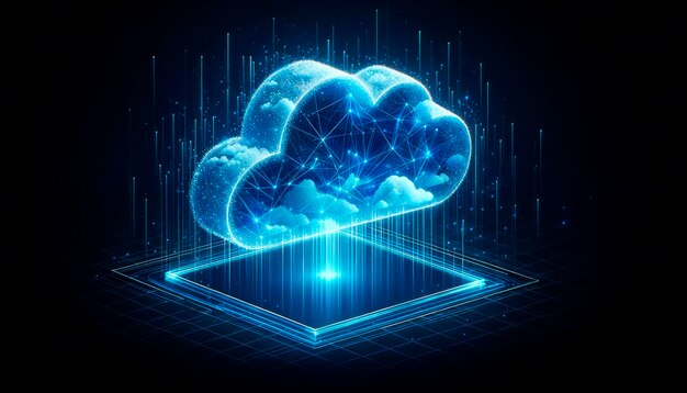 Conceito de computação em nuvem IA generativa