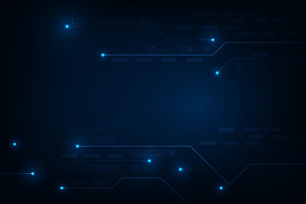 Conceito de comunicação de tecnologia vetorial Rede de fundo futurista abstrato