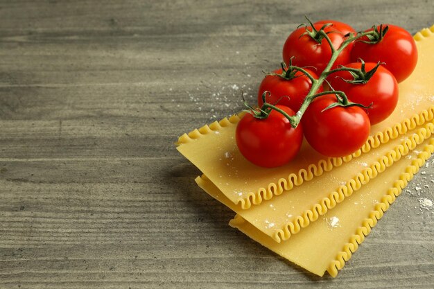 Conceito de cozinha saborosa cozinhar espaço de lasanha para texto