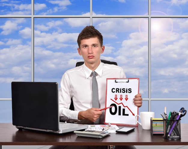 Conceito de crise do petróleo