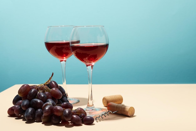 Conceito de delicioso álcool beber vinho saboroso