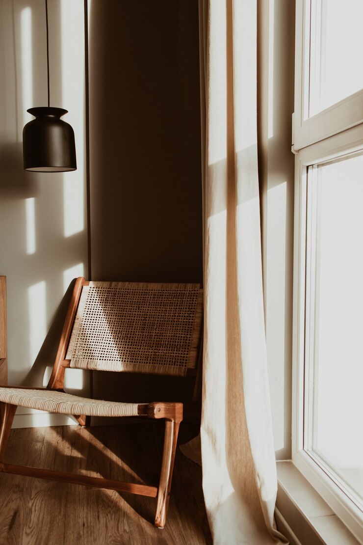 Conceito de design de interiores de quartos modernos e elegantes