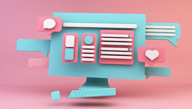 Conceito de design web por computador