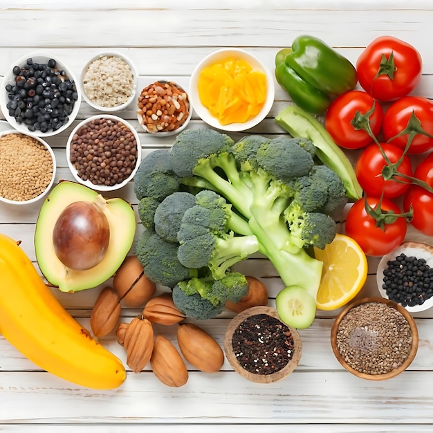 Conceito de dieta cetogênica baixa em carboidratos Ingredientes para a seleção de alimentos saudáveis