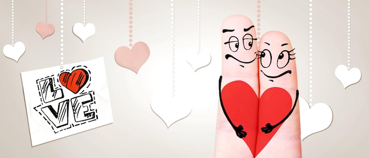 Foto conceito de emoções humanas, amor, relações e férias românticas. ilustração 3d.