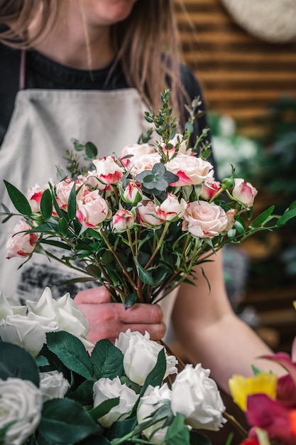 Conceito de entrega de flores