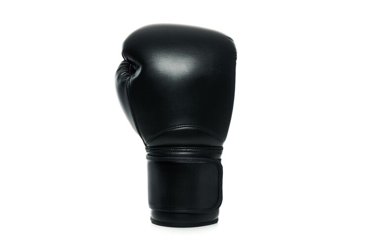 Foto conceito de estilo de vida de boxe e esporte isolado no fundo branco