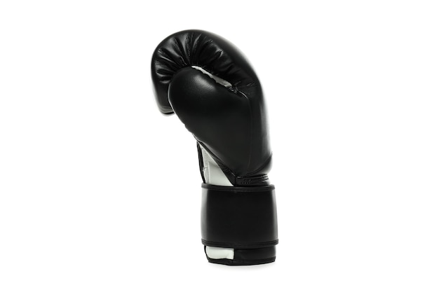 Conceito de estilo de vida de boxe e esporte isolado no fundo branco