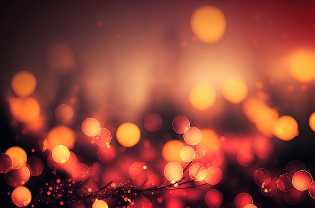 Conceito de feriado festivo de fundo bonito bokeh vermelho