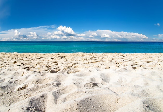 Conceito de férias e turismo do paraíso da praia do Caribe