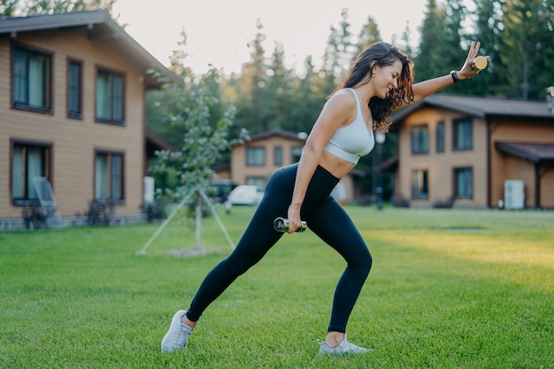 Conceito de fitness, esporte e estilo de vida saudável