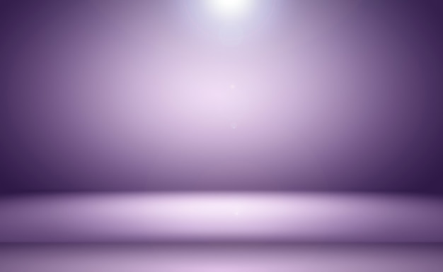 Conceito de fundo de estúdio abstrato vazio luz gradiente roxo estúdio quarto fundo para o produto p ...