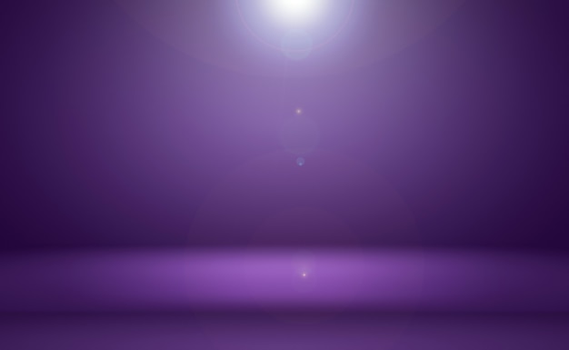 Conceito de fundo de estúdio abstrato vazio luz gradiente roxo estúdio quarto fundo para o produto p ...