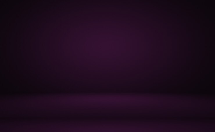 Foto conceito de fundo de estúdio abstrato vazio luz gradiente roxo estúdio quarto fundo para o produto p ...