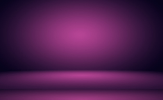 Conceito de fundo de estúdio abstrato vazio luz gradiente roxo estúdio quarto fundo para o produto p ...