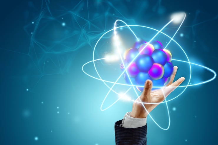 Foto conceito de fusão nuclear, energia infinita, eletricidade barata, tecnologias futuras.