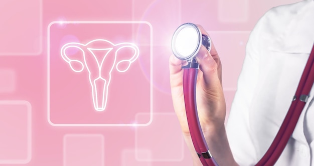 Conceito de ginecologia Cuidados de saúde das mulheres Fertilidade Diagnóstico hormonal do útero
