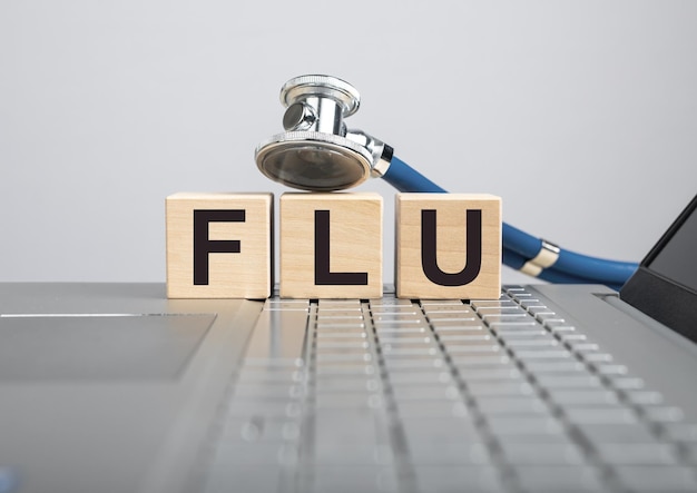 Conceito de gripe palavra gripe
