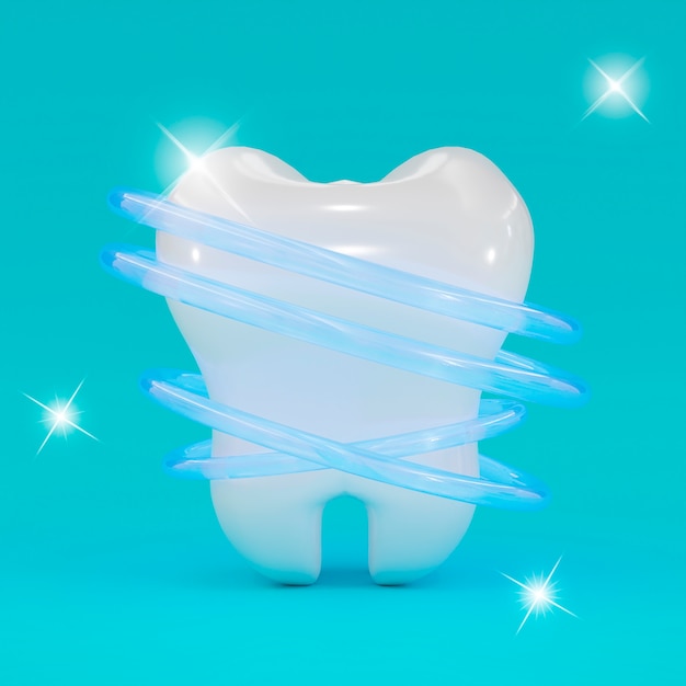 Conceito de higiene dental com dente