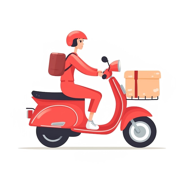 Conceito de homem de entrega rastreamento de encomendas on-line entrega em casa e escritório ilustração