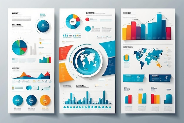 Conceito de informações empresariais e infográficos