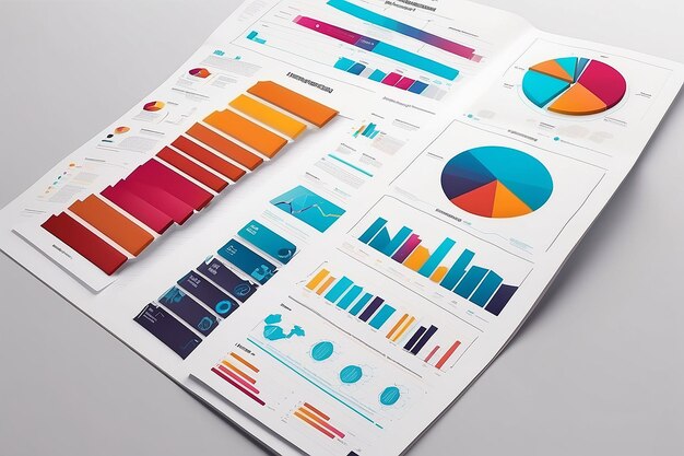 Foto conceito de informações empresariais e infográficos