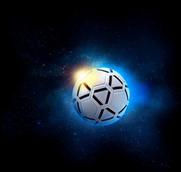 Foto conceito de jogo de bola de bola de futebol