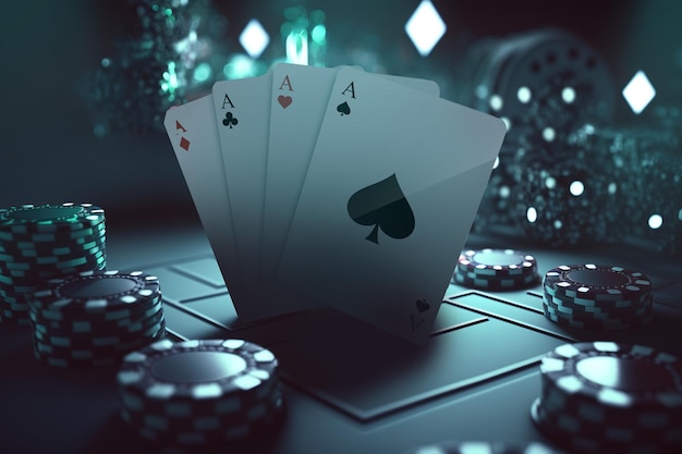 Conceito de layout de cassino online jogando cartas dados fichas Online poker roleta apostas esportivas futebol Vegas Gambling slot machine Decorações criativas