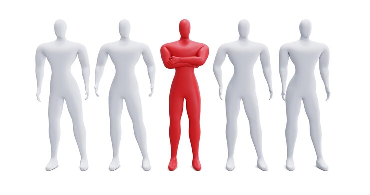 Foto conceito de liderança de líder de gangue conceito de ilustração 3d