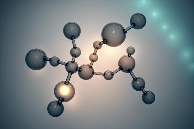 conceito de luzes de estrutura molecular