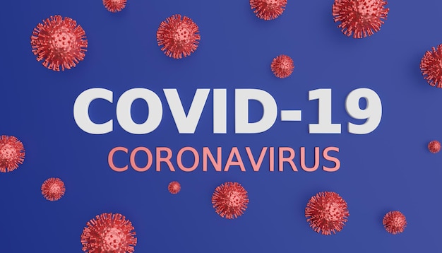 Conceito de medicamento do vírus coronavírus covid 19 com a palavra do título COVID19