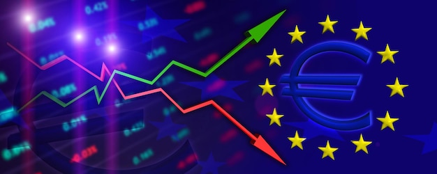 Conceito de mercado de ações europeu