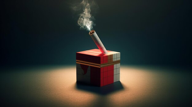 Conceito de não fumar e dia mundial sem tabaco Generative ai